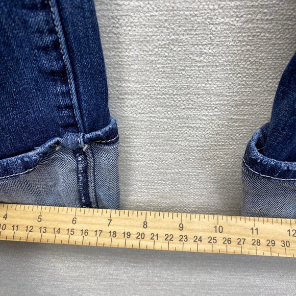 KUT from the Kloth Jeans Womens Size 10 Cuffed Cropped Straight Leg Dark Wash - Picture 11 of 14